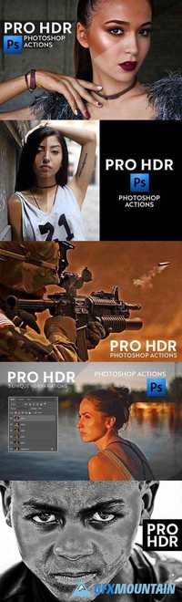 Pro HDR Actions for Photoshop 1492057