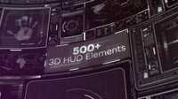 500+ 3D HUD Elements 19788691