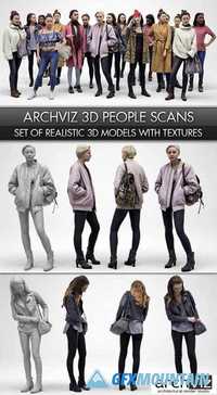Archviz People Scanned 3d Models Collection Free Download