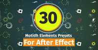 30 Motion Element Presets Pack 19485246