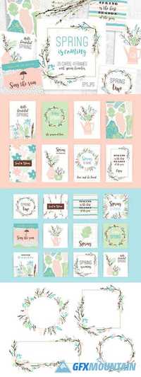 Spring is coming! Cards and frames  1447157