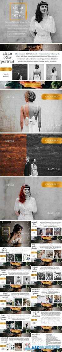 Clean B&W Wedding Portrait Presets - 1527703