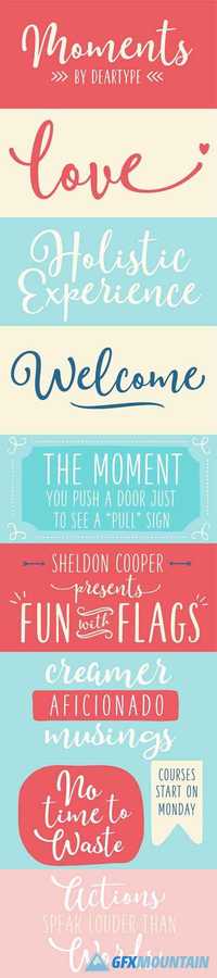 Moments Font Family