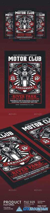 Motorcycle Club Event Flyer 20131225