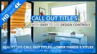Real Estate Call Out Titles, Lower Thirds & Title Pack | HD/4K 19498549