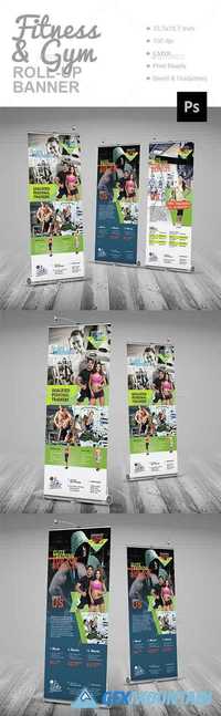 Fitness & Gym Roll-Up Banner 14880884