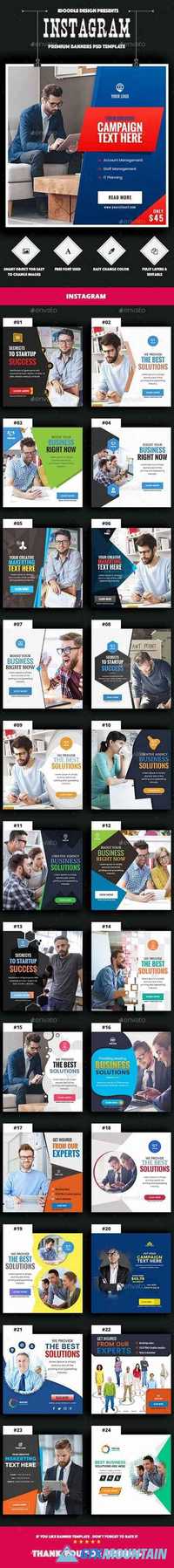 Multipurpose, Business, Startup Instagram Banners Ad - 25PSD 20153043