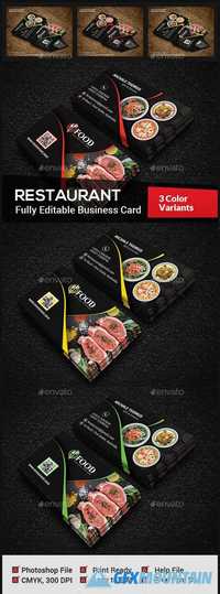 Restaurant Business Card 20116750