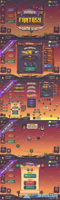 Complete Fantasy Game UI kit -  959421