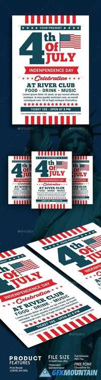 4th of July Flyer Template 20102036