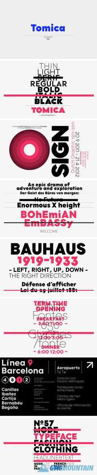 Tomica Font Family