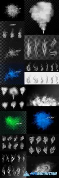 Smoke Vector on Transparent Background 5