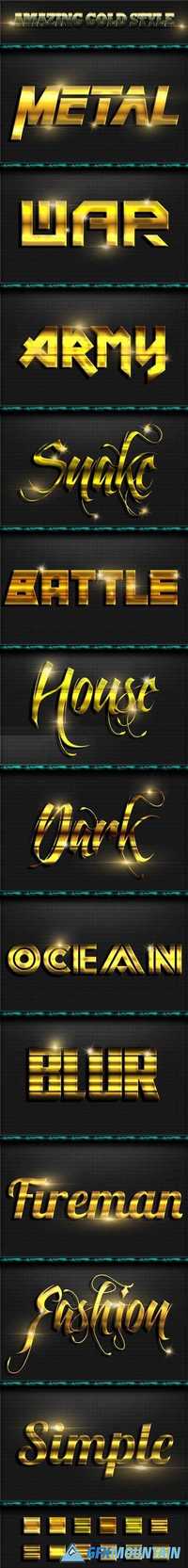 Amazing Gold Style Text Effect 20162756
