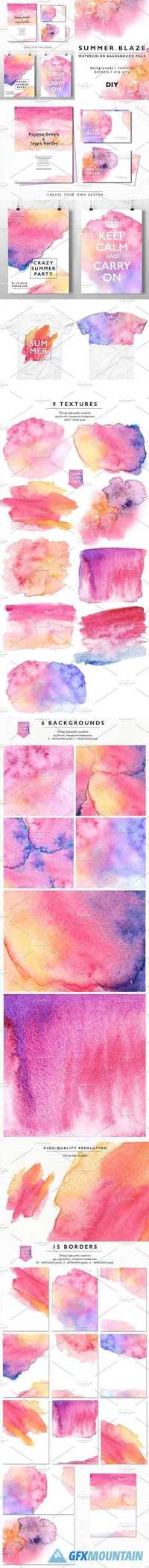 Watercolor Abstract Background Pack 1614652