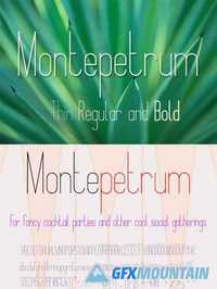 Montepetrum Font with 3 Weights
