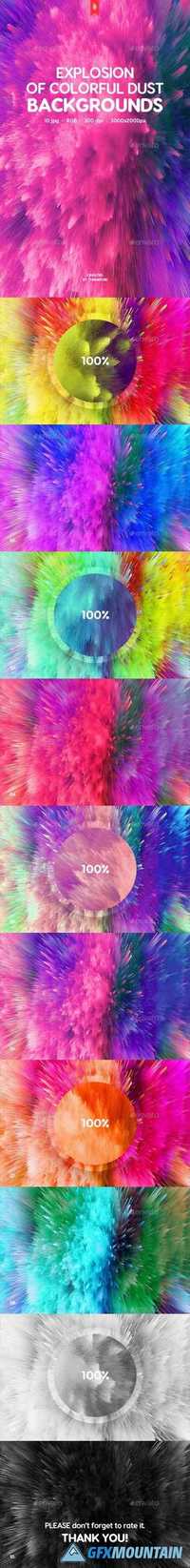 Explosion of Colorful Dust Backgrounds 20234705