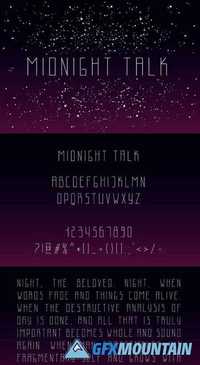 Midnight Talk Uppercaes Font 1545761