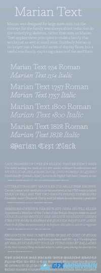 Marian Text Font Family