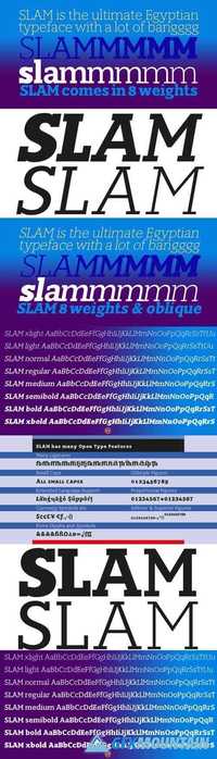 SLAM Normal font family