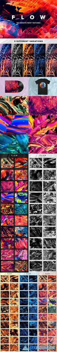 FLOW: 100 FLUID ABSTRACT PAINTINGS - 1631334
