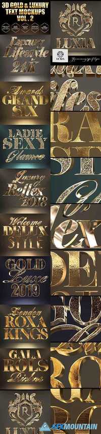 3D Gold Text Styles 19862920
