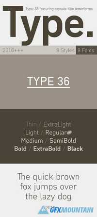 Type-36 Sans Serif Font 1585418