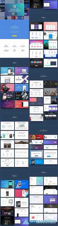 UI Kits for Landing Pages - CM 1317915