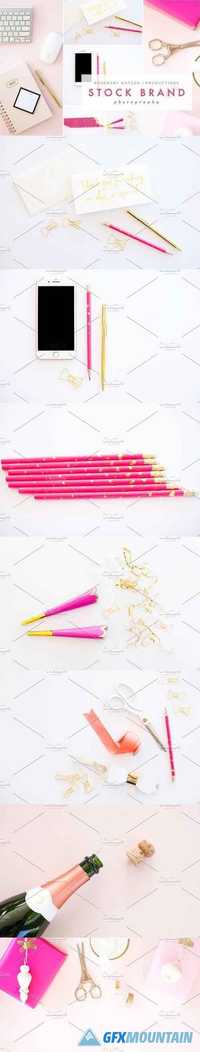 PINK & GOLD STYLED STOCK BUNDLE 1585819