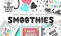 Smoothie - Hand Drawn Inky Font 1651882