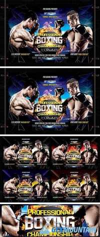 Boxing Night Flyer Template 1604366