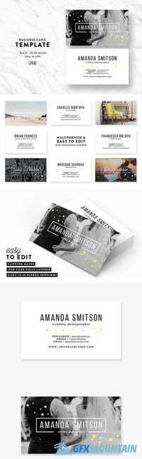 PHOTOGRAPHY BUSINESS CARD TEMPLATE 1594330