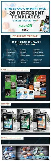 Fitness Gym Business Print Pack 1672025