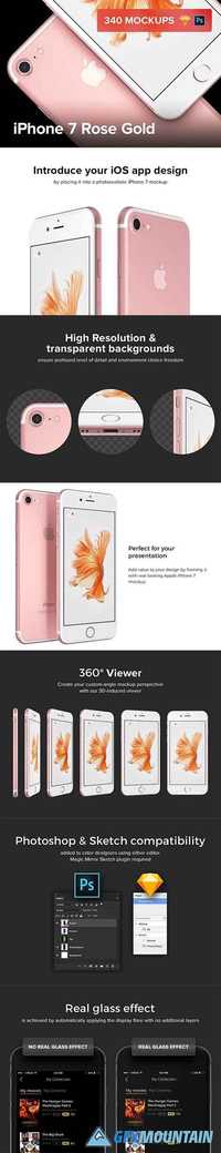 340 iPhone 7 Rose Gold mockups -  1247676
