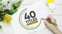 40 Titles & Lower Thirds Pack FCPX - Apple Motion Templates