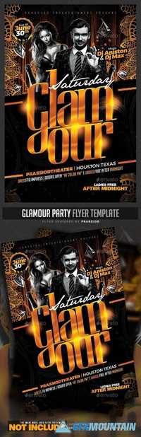 Glamour Party Flyer Template 20371798