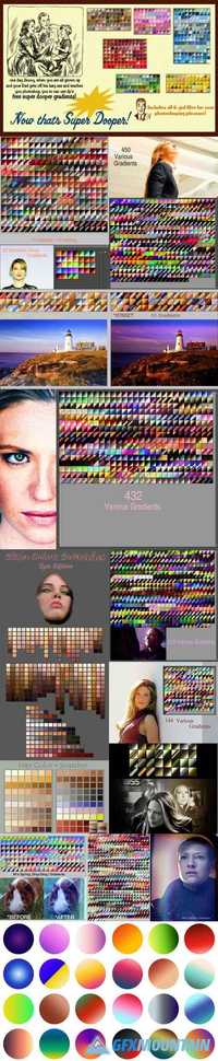 3000+ Awesome Photoshop Gradients (GRD) & Swatches (ACO) Collection