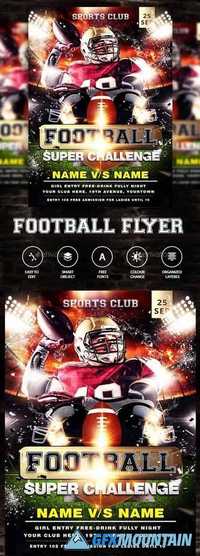 American Football Game Flyer Template 20350762