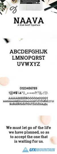 Naava A Slab Serif Typeface  1696282