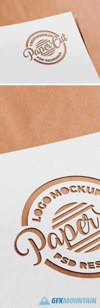 PSD Mock-Up - Paper Cutout Logo