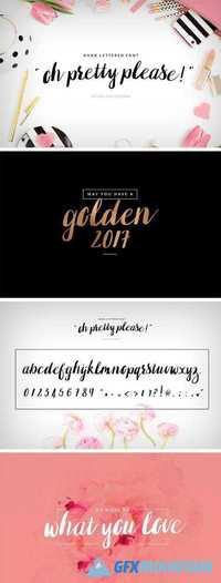 Oh Pretty Please: Hand Lettered Font 1709771