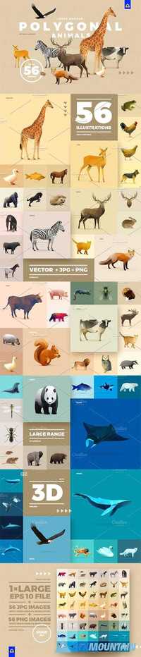 Set of Polygonal Animals 1664692
