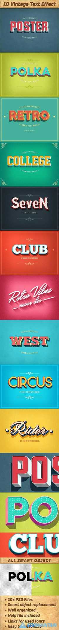 Vintage Text Effects Pack 20375751