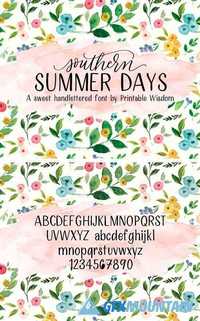 Southern Summer Days Font 1709678