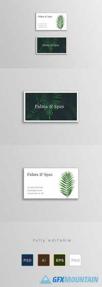 Palms and Spas Business Card 1767001