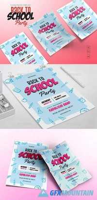 Back to School Party Flyers 20491273