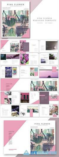 Pink Flower - Magazine Template 1738275