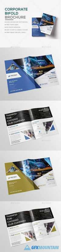 Corporate Bi-fold Brochure Template 20443222