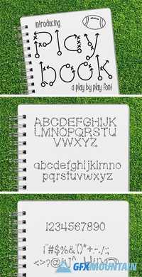 Play Book a Play by Play Font 1758600