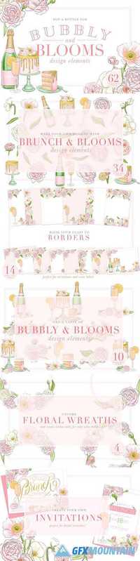 BUBBLY AND BLOOMS DESIGN ELEMENTS 1741884