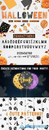 Ha-Halloween font + patterns + MORE 1788955
